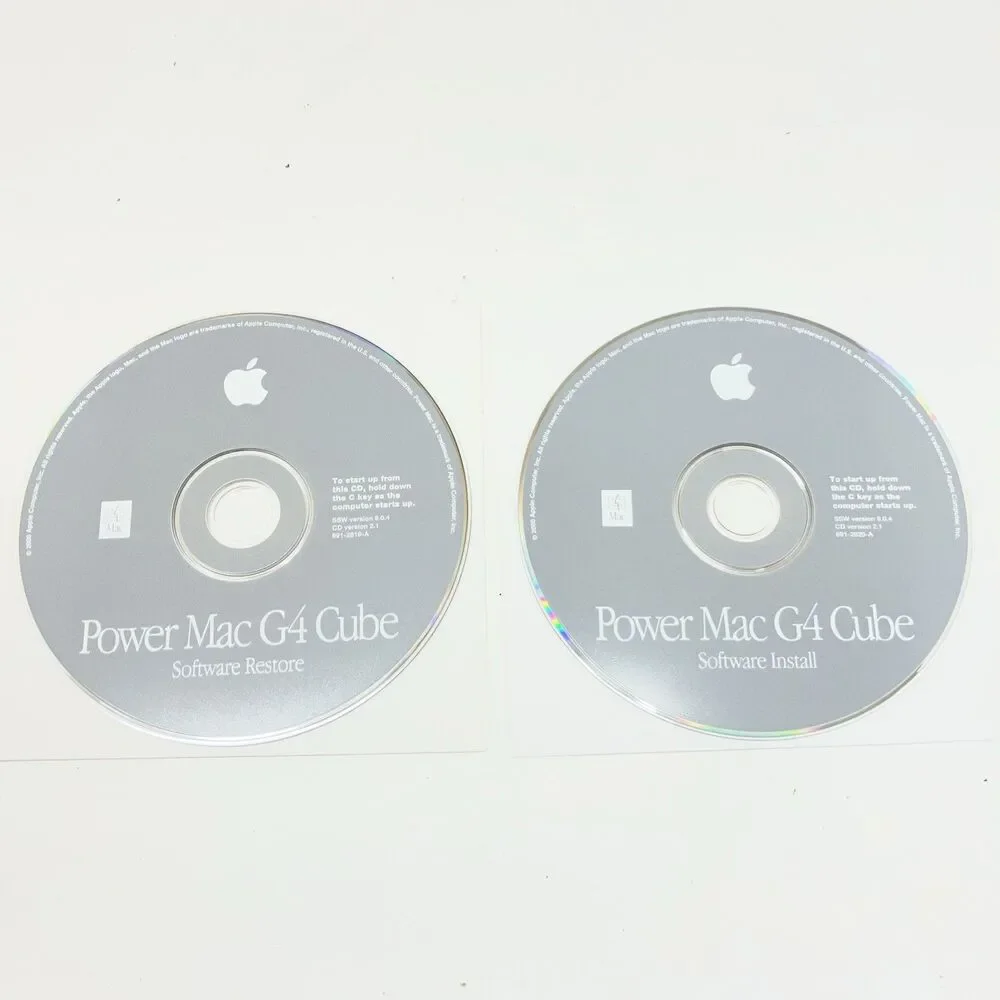 Vintage Apple Power Mac G4 Cube Software Restore CD Mac OS 9.0.4 691-2498-A